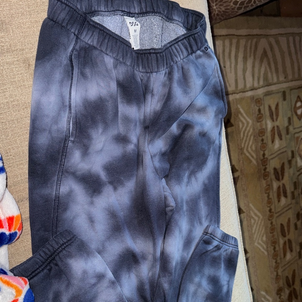 DSG Navy Blue Tie Dye Jogger Sweatpants